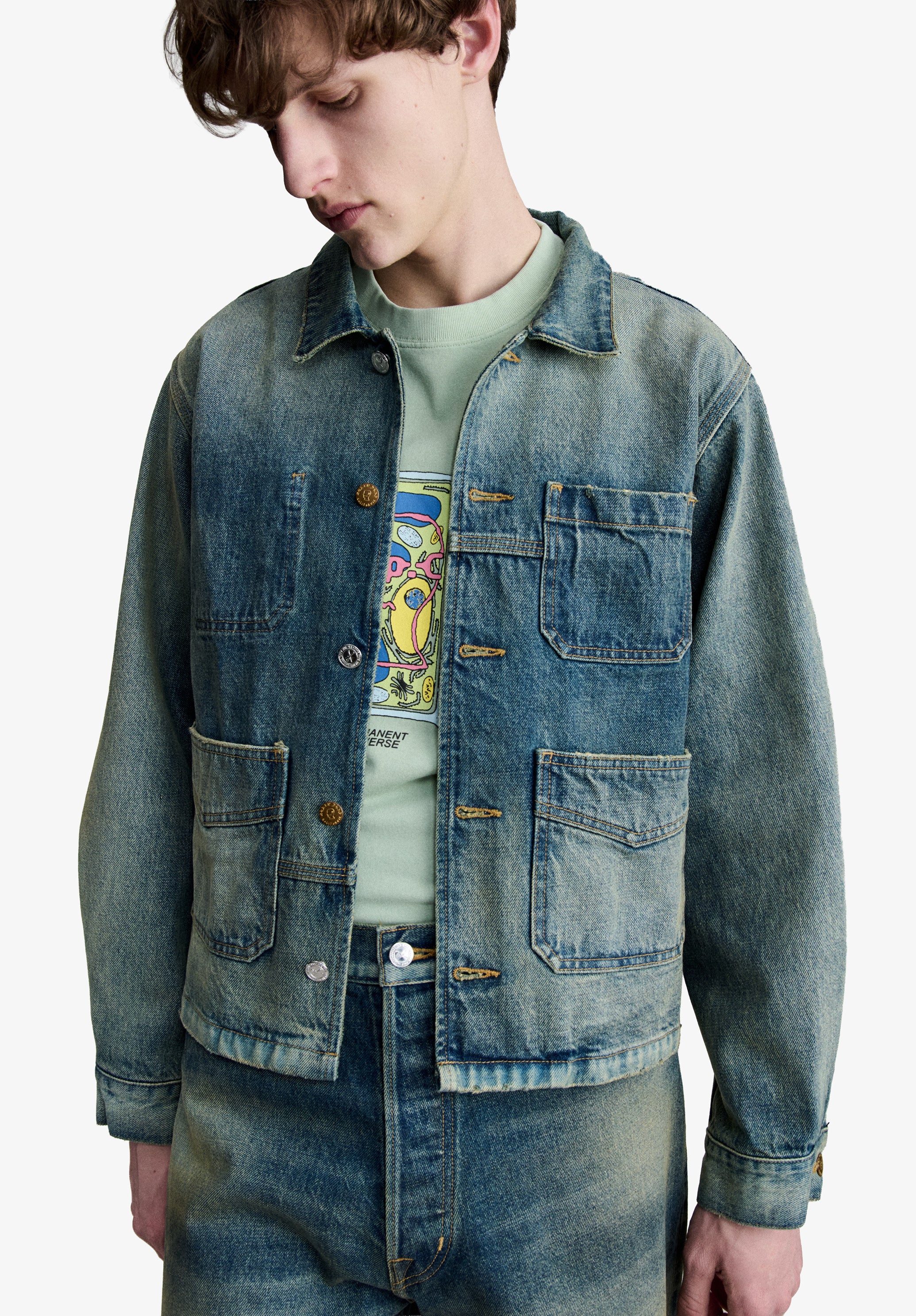 A.P.C. x Brain Dead Selvedge chore jacket - Image 3