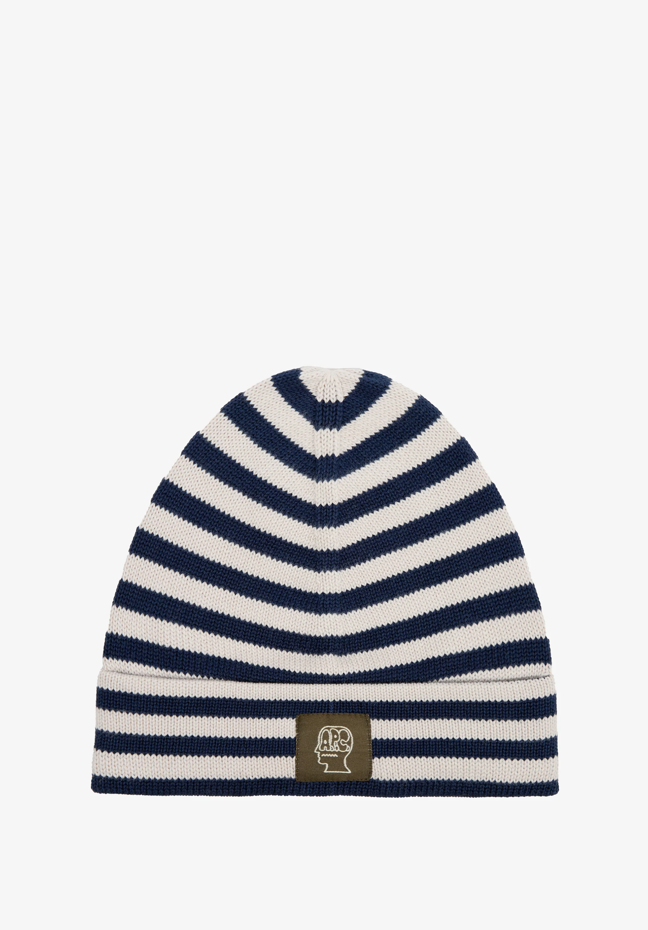 A.P.C. x Brain Dead Striped cotton beanie