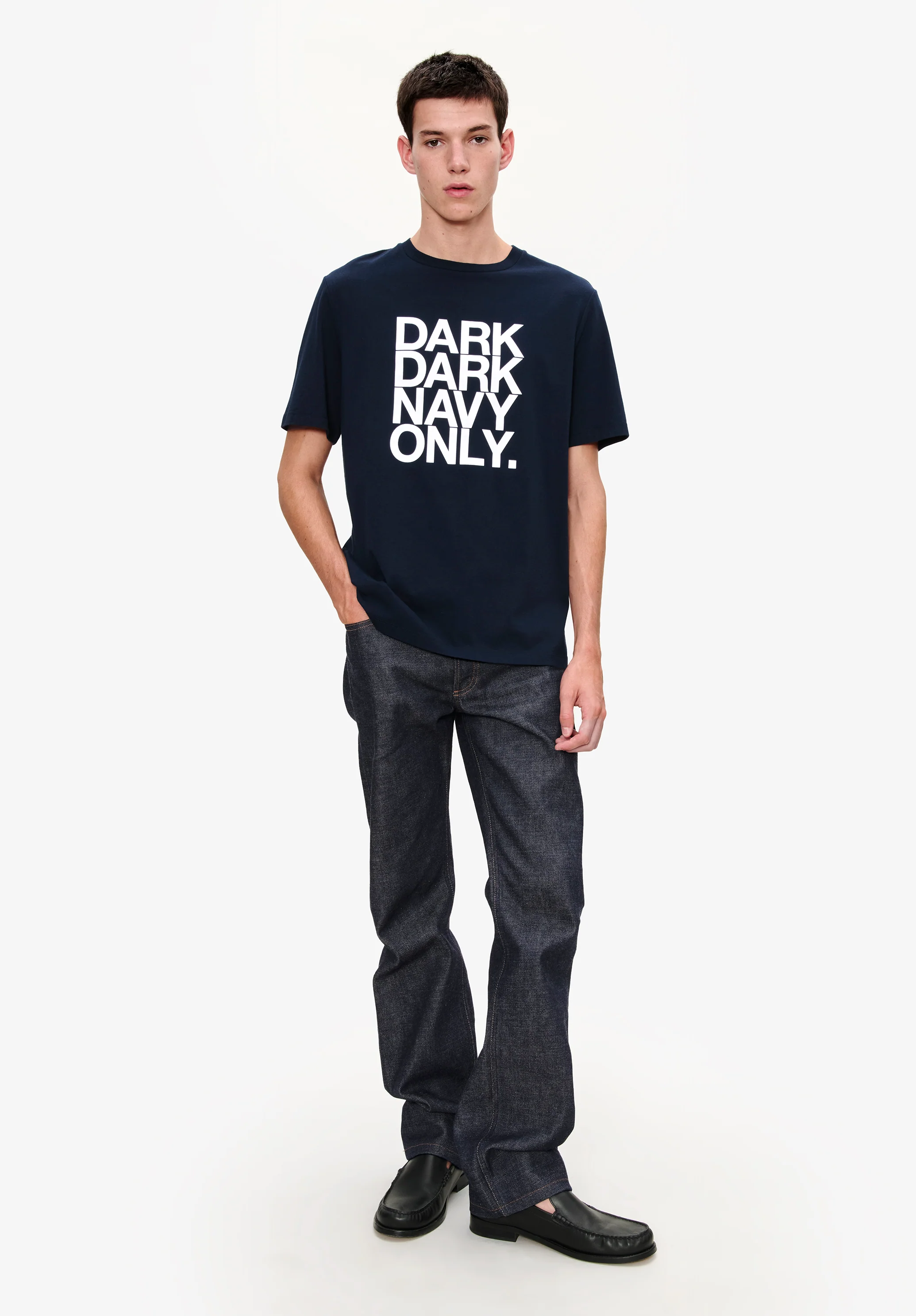 Dark dark navy only T-shirt - Image 2