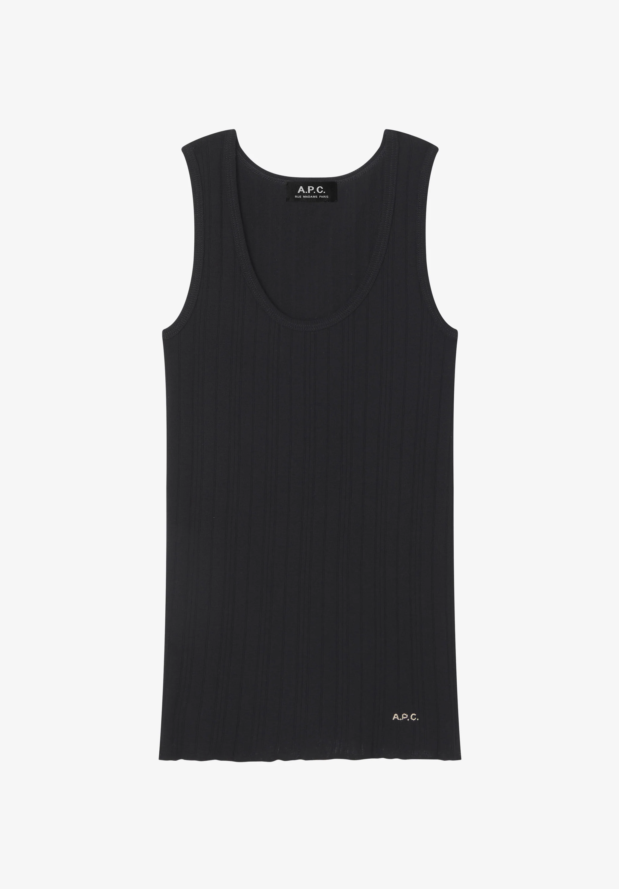 Fitted Lisle thread tank top