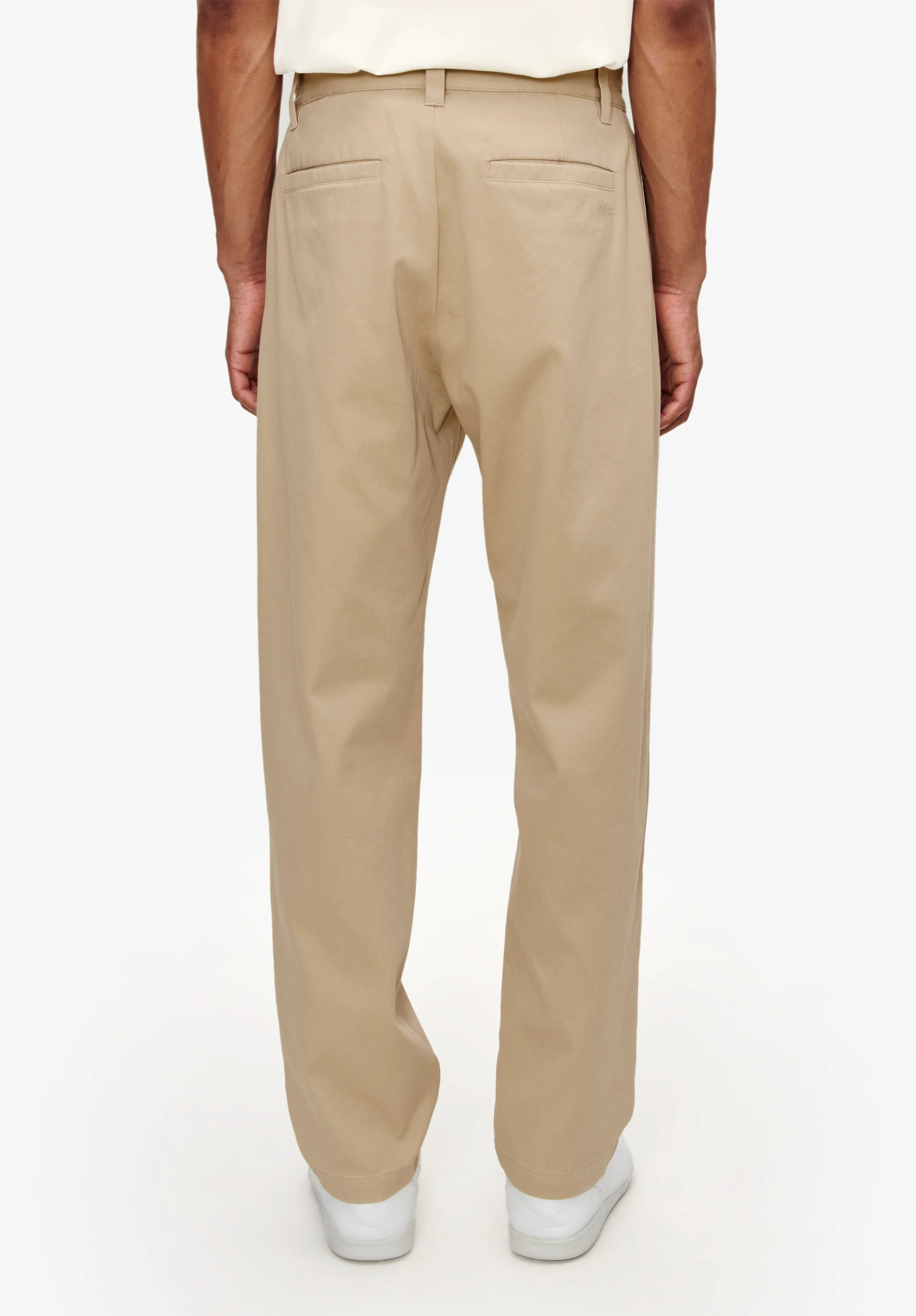 Fitted straight-leg gabardine chinos - Image 5