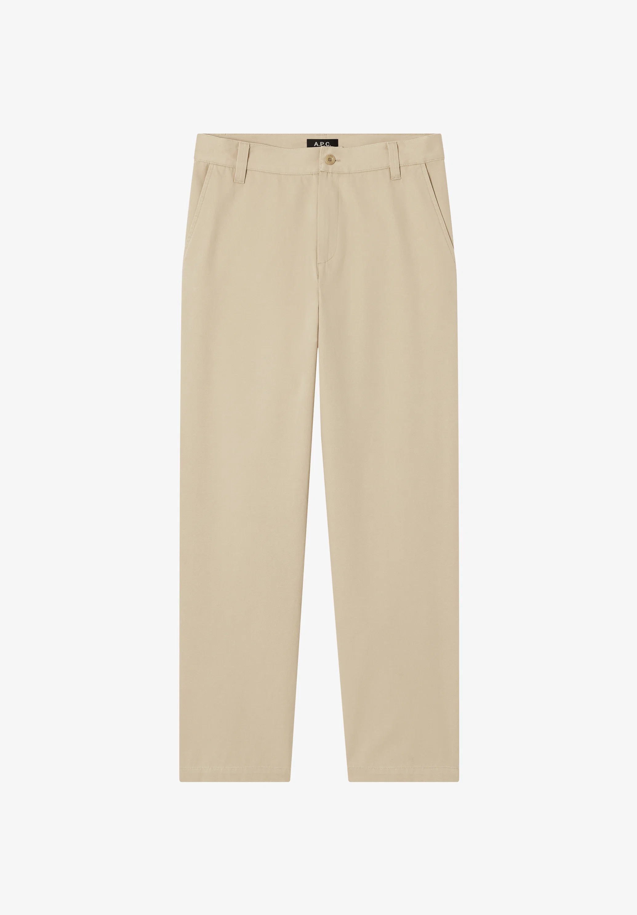 Fitted straight-leg gabardine chinos - Image 6