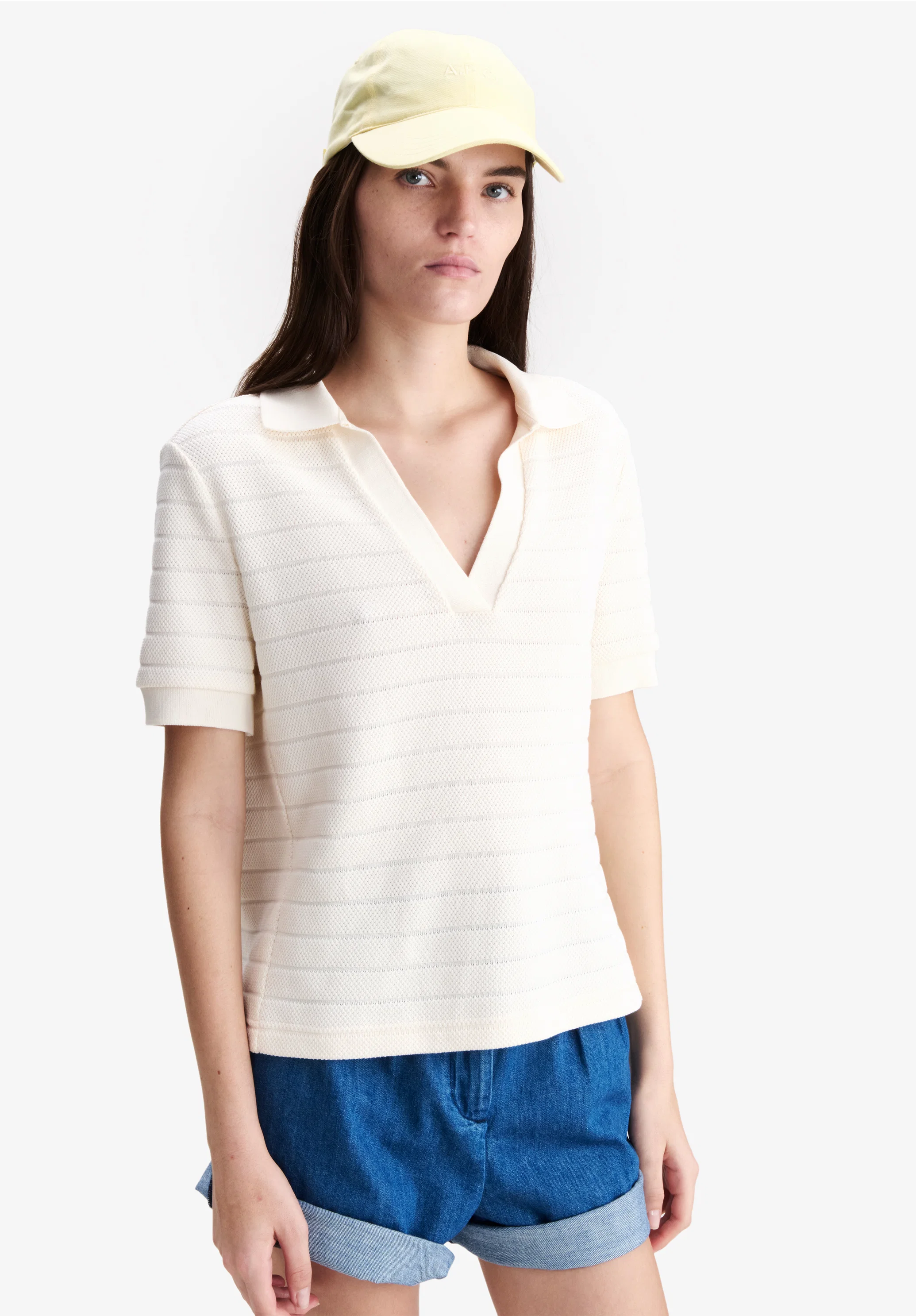 Livia Cropped Polo Shirt - Image 3