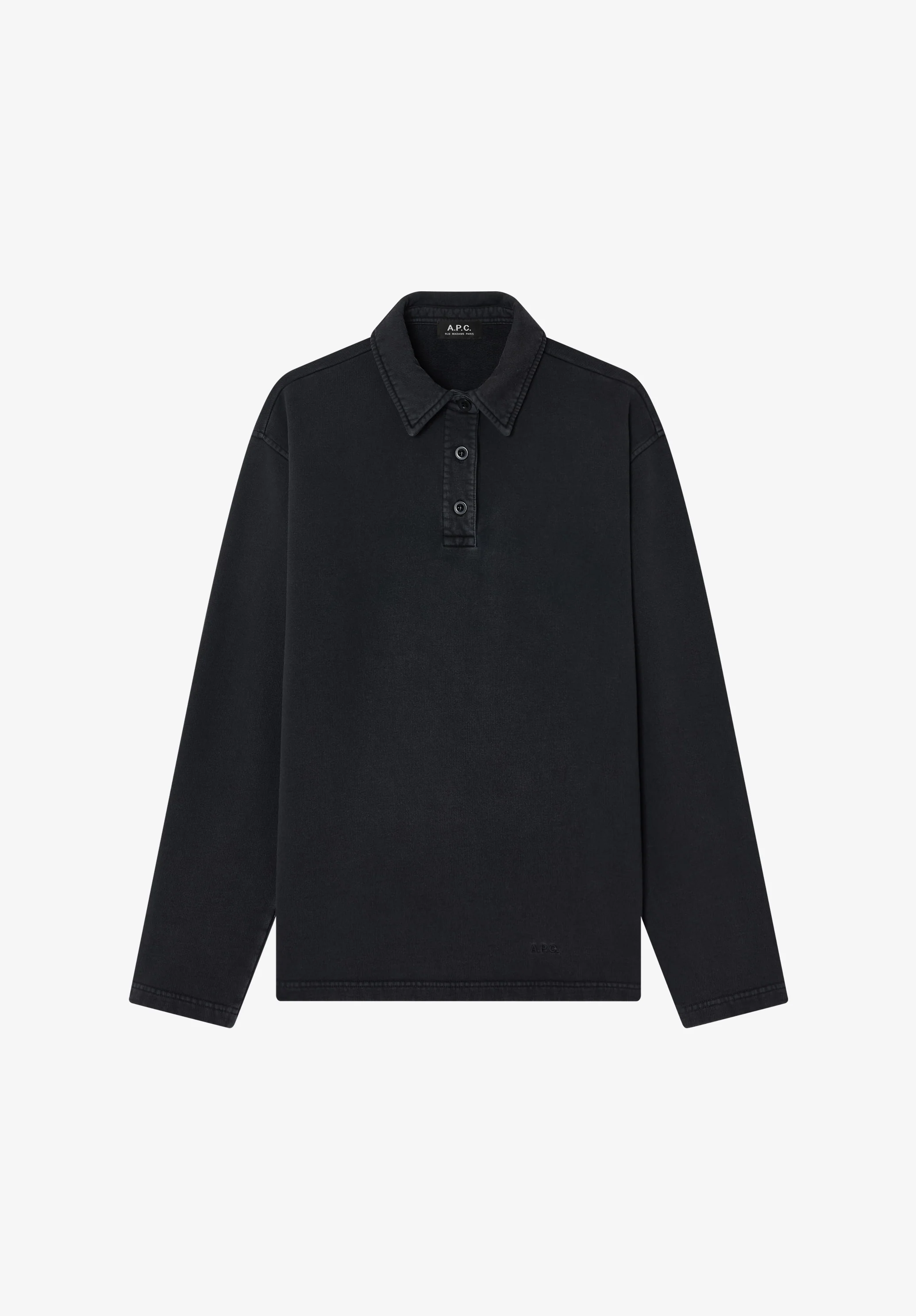 Long-sleeve unisex polo shirt