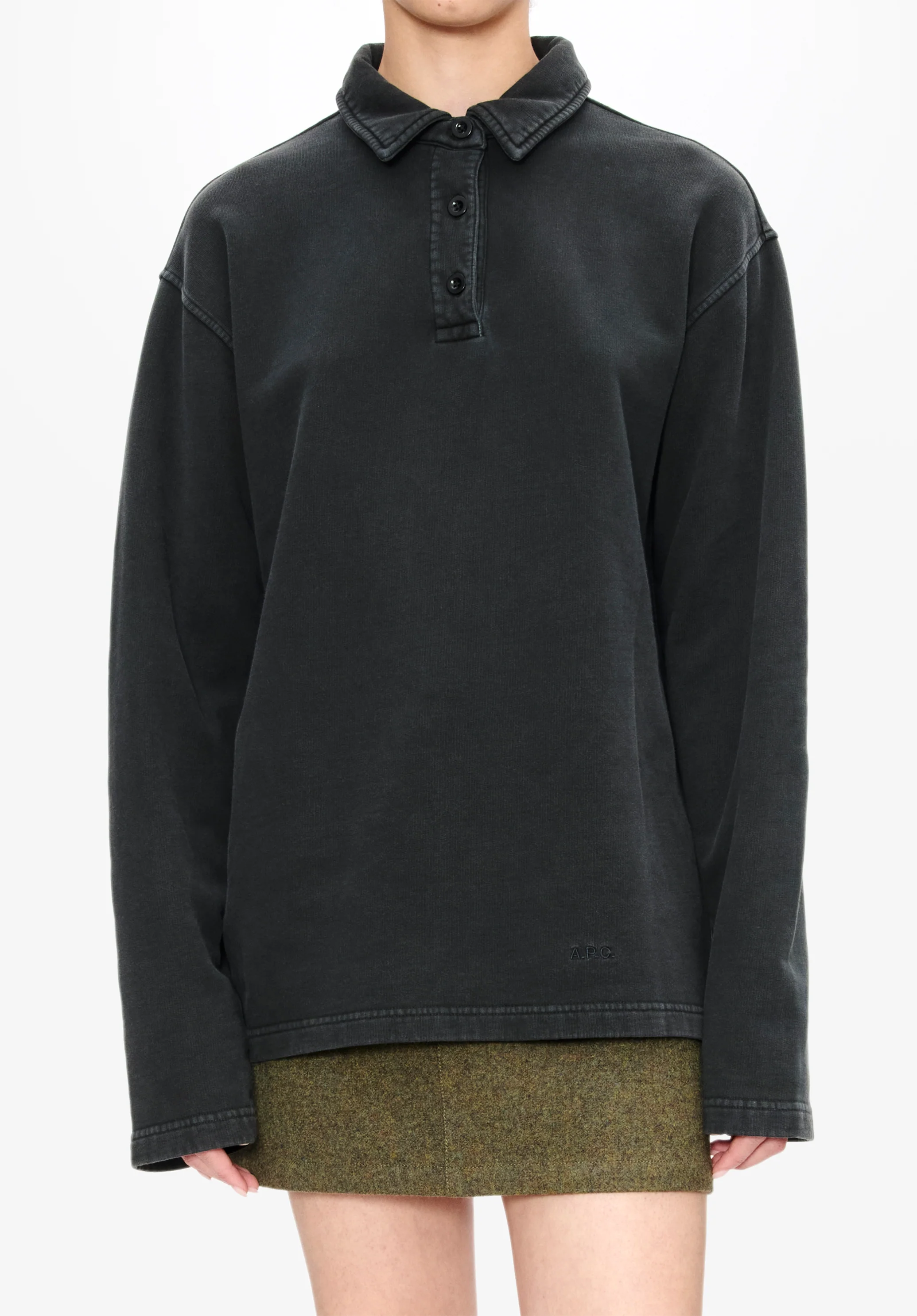 Long-sleeve unisex polo shirt - Image 7