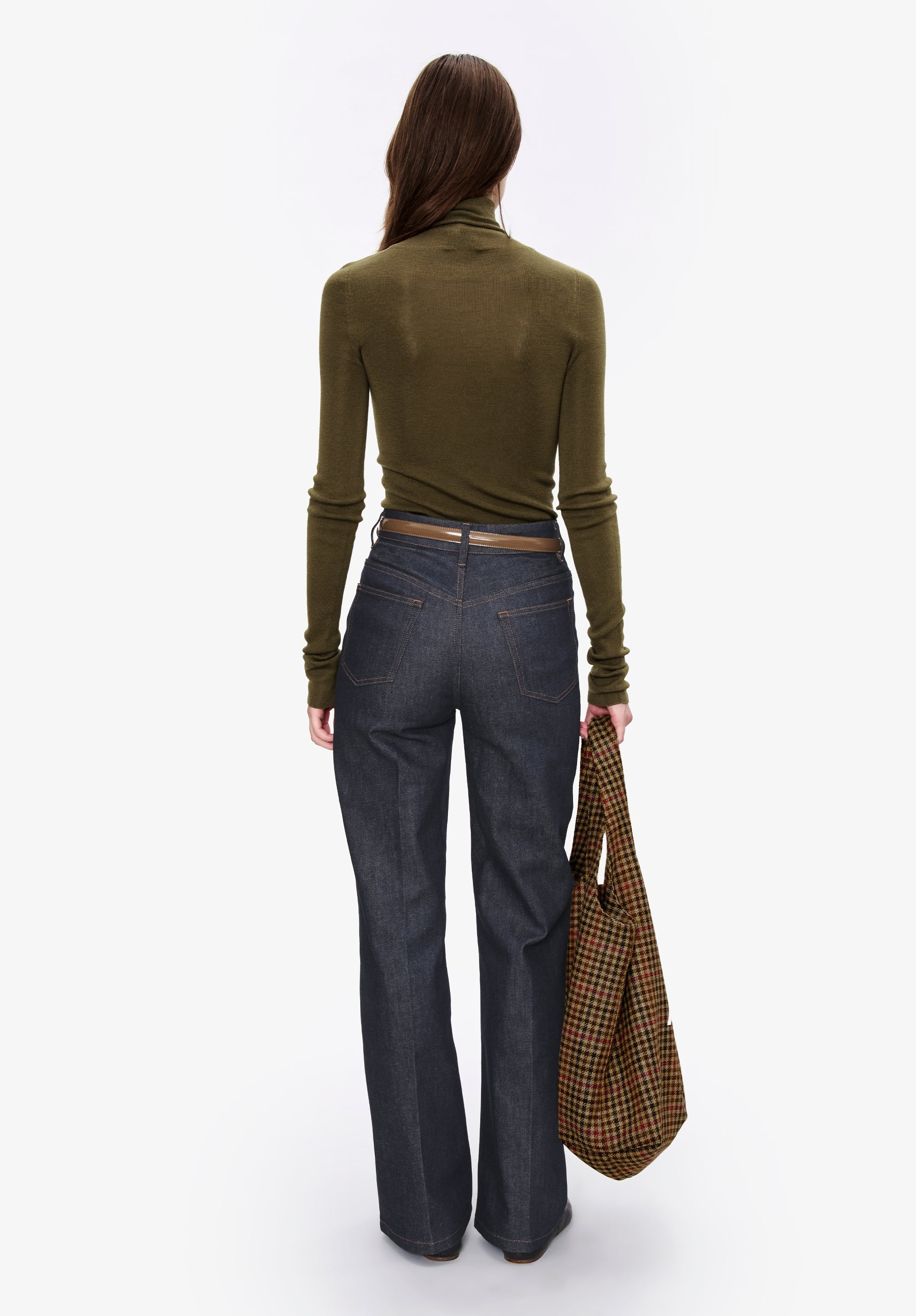 Narrow-rib polo neck jumper - Image 3