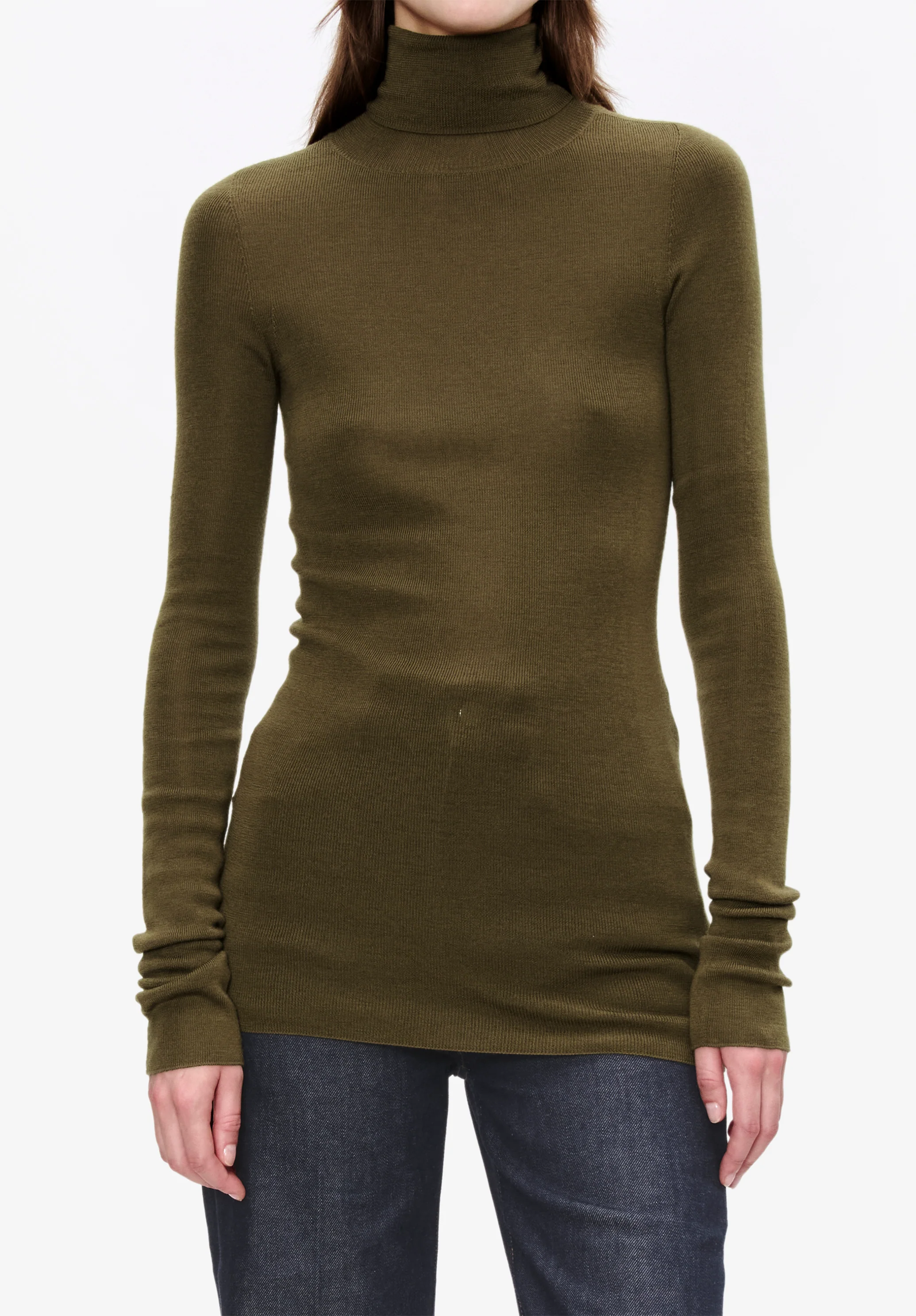 Narrow-rib polo neck jumper - Image 4