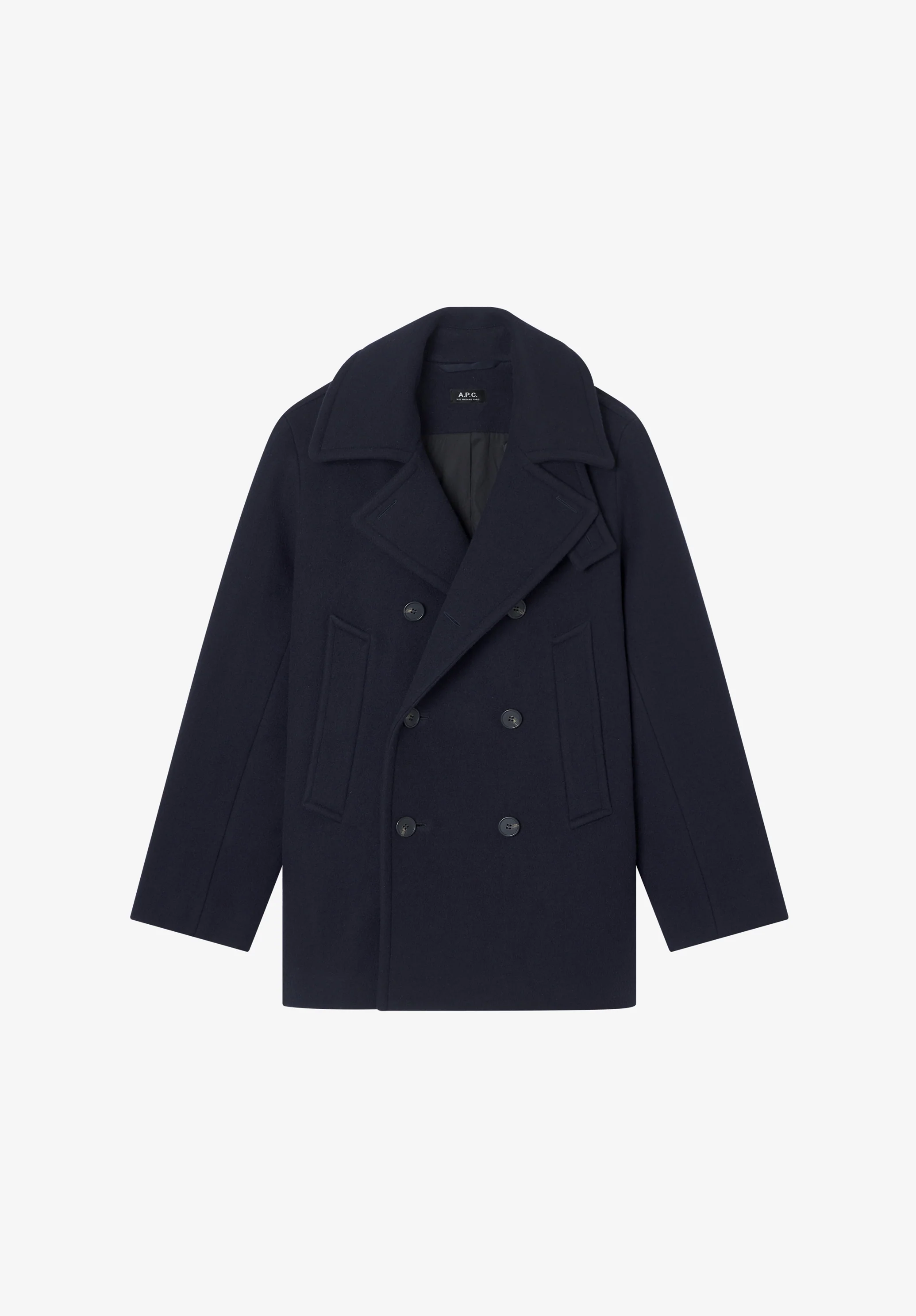 Recycled wool pea coat - Image 6