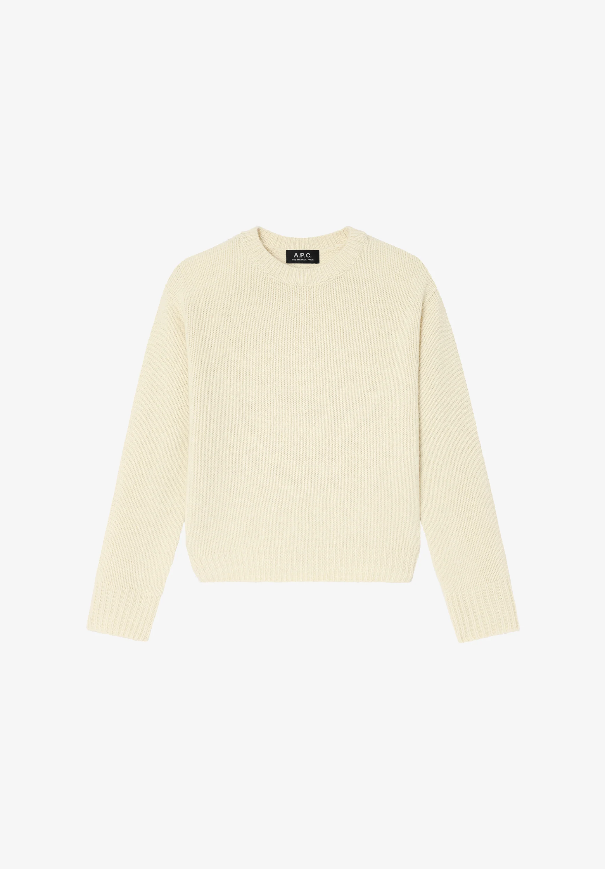 Short crew neck jumper