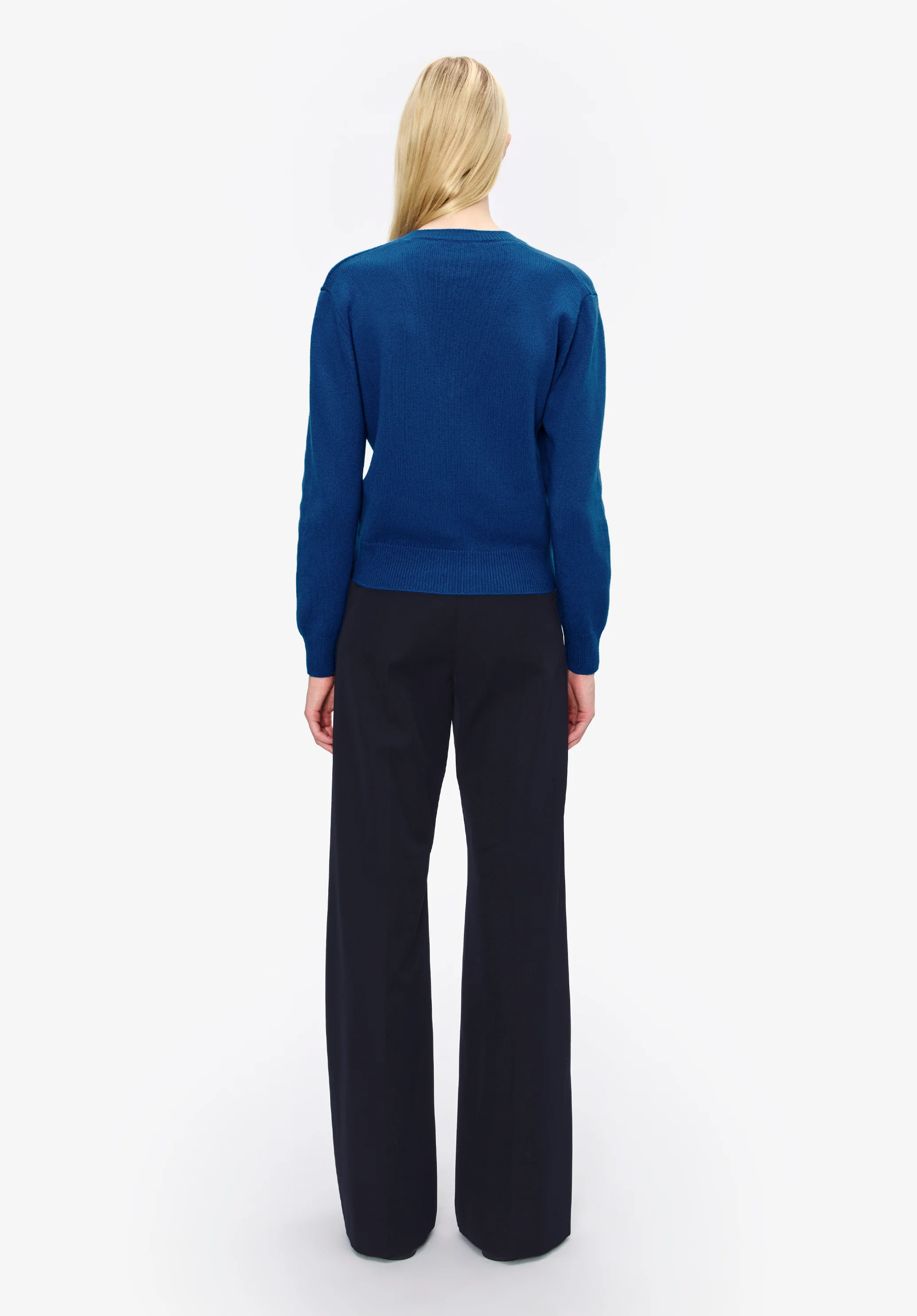Straight-leg trousers with a permanent crease - Image 3