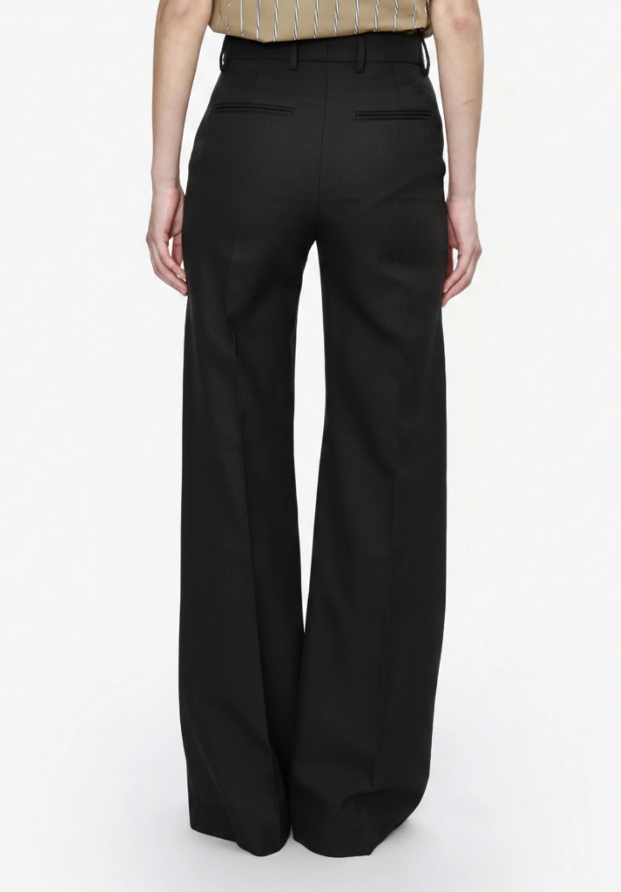 Straight-leg trousers with a permanent crease - Image 4