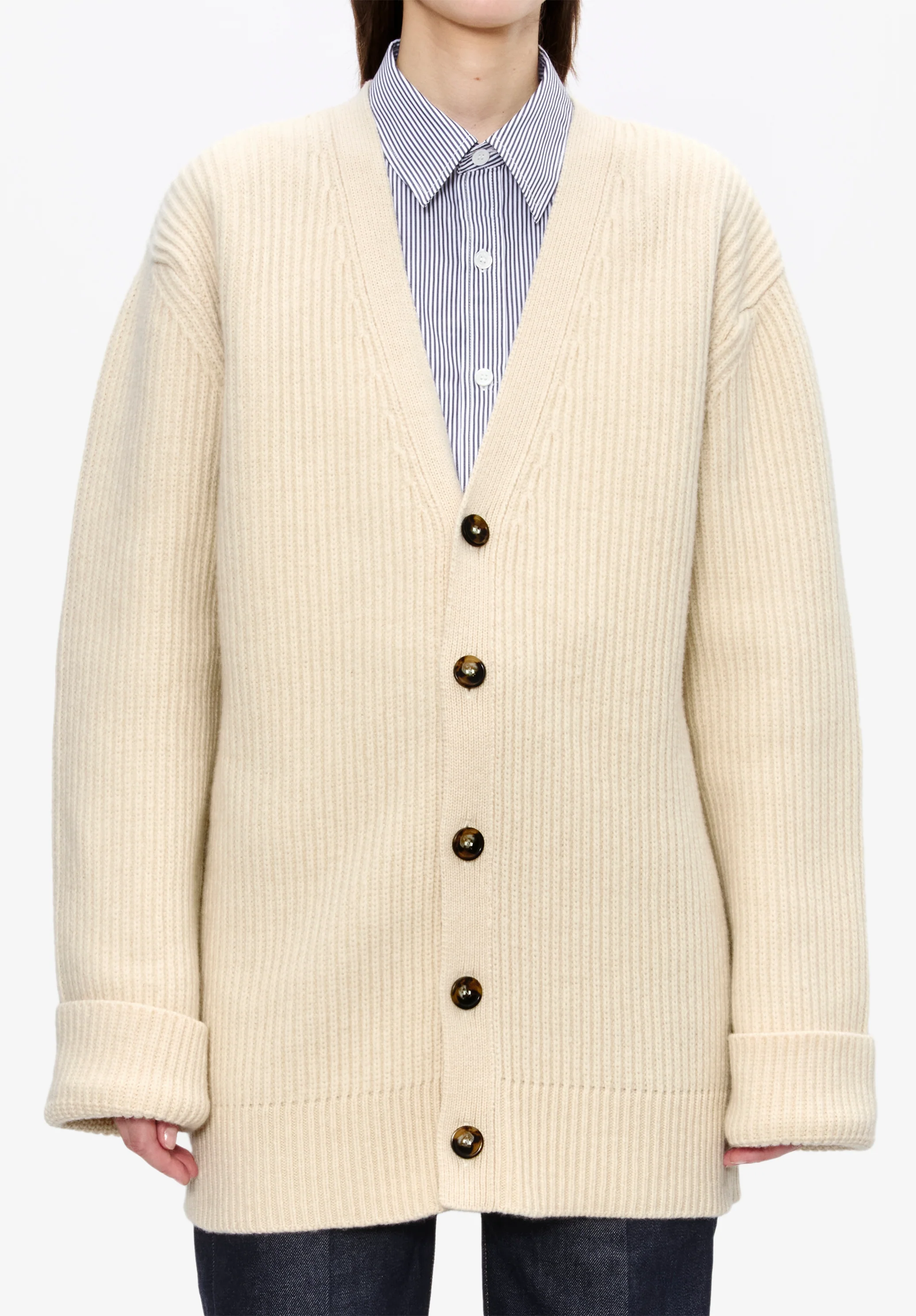 Wool-cashmere unisex cardigan - Image 3